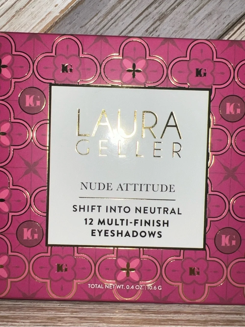 Laura Geller Pink & Gold Nude Attitude 12 Multi-Finish Eyeshadow Palette